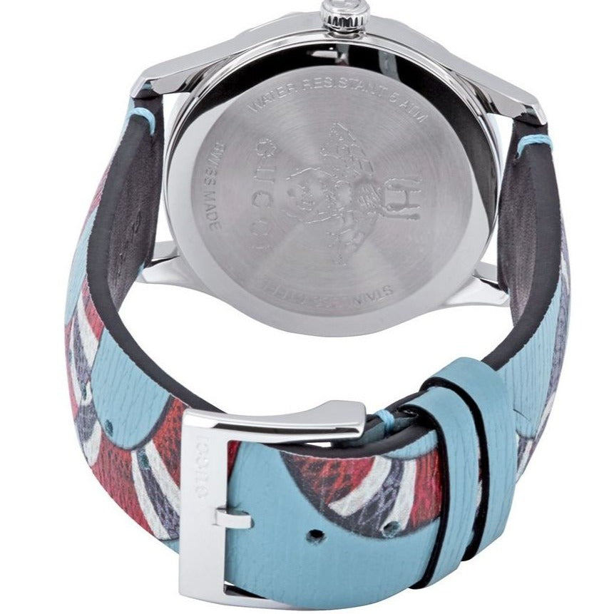  Shop Authentic Gucci G Timeless Quartz Blue Dial Blue Leather Strap Watch For Men - YA1264080 - Luxxuri