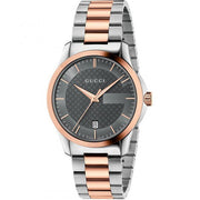  Shop Authentic Gucci G Timeless Grey Dial Two Tone Steel Strap Watch For Men - YA126446 - Luxxuri
