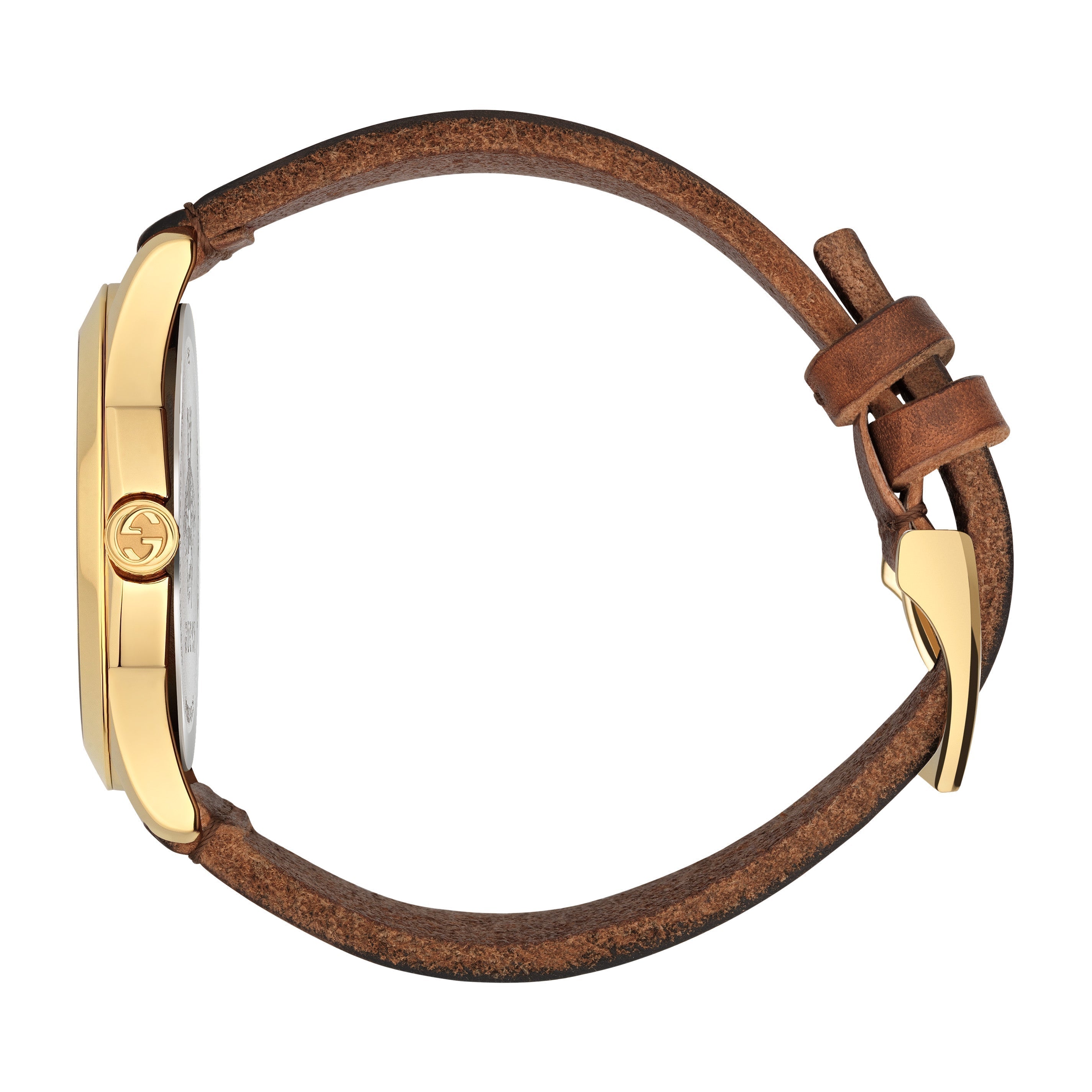  Shop Authentic Gucci G Timeless Quartz Green & Red Dial Brown Leather Strap Watch For Men - YA126451 - Luxxuri