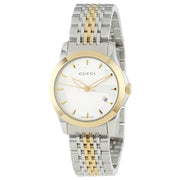  Shop Authentic Gucci G Timeless Silver Dial Two Tone Steel Strap Watch For Women - YA126511 - Luxxuri