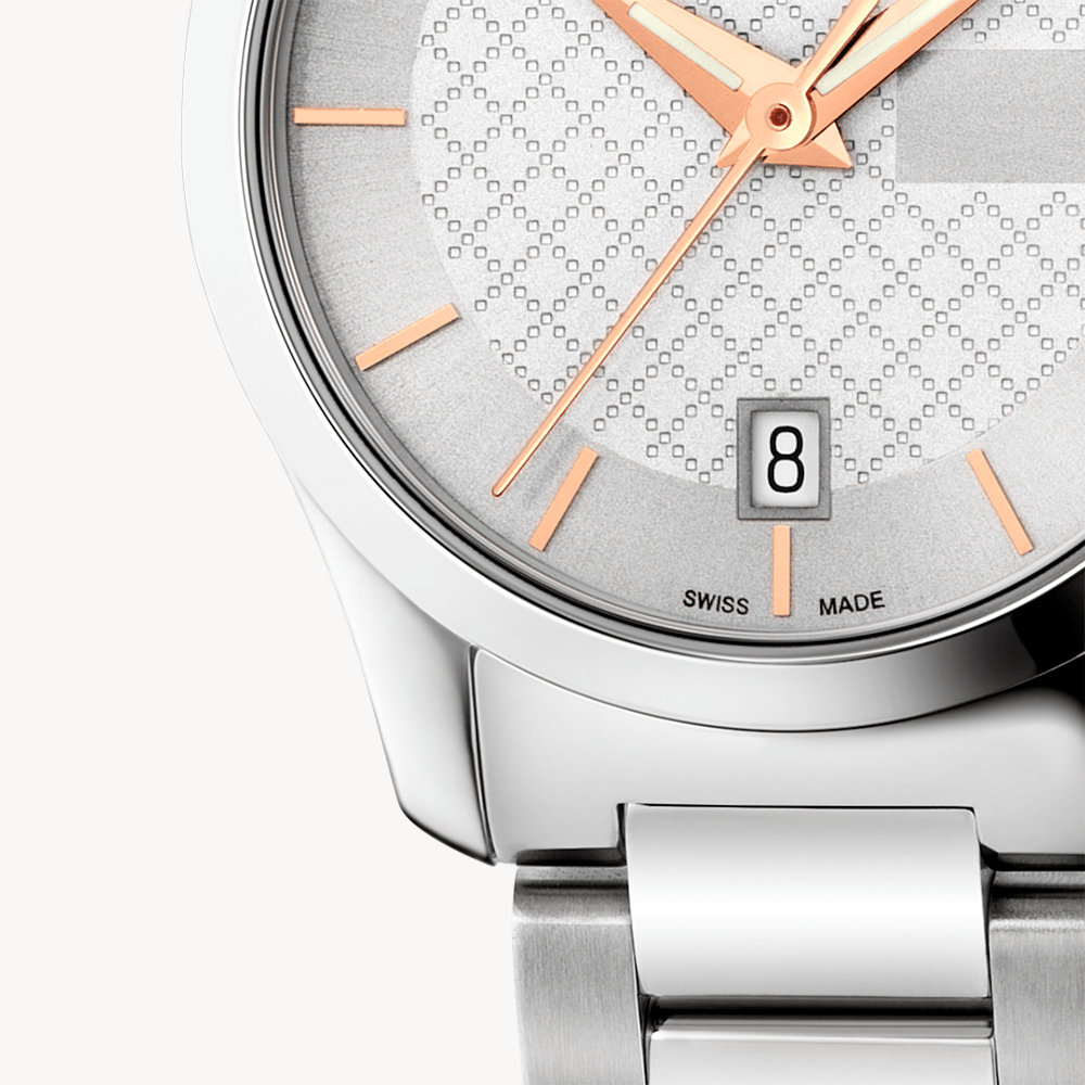  Shop Authentic Gucci G Timeless Silver Dial Silver Steel Strap Watch For Women - YA126523 - Luxxuri