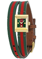  Shop Authentic Gucci G-Frame Multicolored Red and Green Dial Watch For Women - YA128527 - Luxxuri