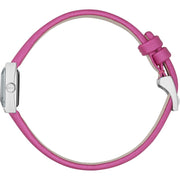  Shop Authentic Gucci G-Frame Square Fuchsia Mother of Pearl Dial Fuchsia Leather Strap Watch For Women - YA128533 - Luxxuri