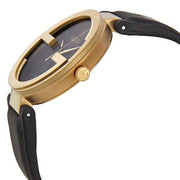  Shop Authentic Gucci Interlocking Special Edition Grammy Black Dial Black Leather Strap Watch For Men - YA133208 - Luxxuri