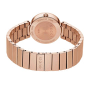  Shop Authentic Gucci G Interlocking Mother of Pearl Dial Rose Gold Steel Strap Watch For Women - YA133515 - Luxxuri