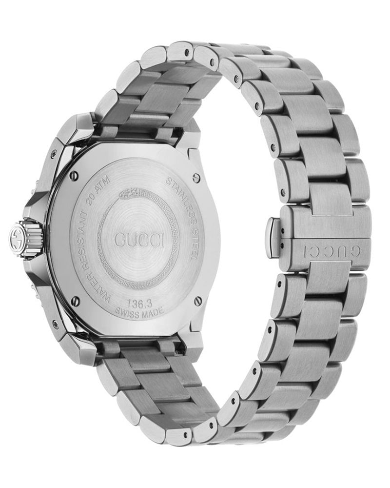  Shop Authentic Gucci Dive Quartz Blue Dial Silver Steel Strap Watch For Men - YA136311 - Luxxuri