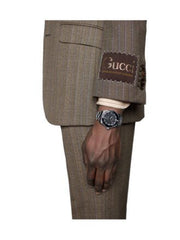 Shop Authentic Gucci Dive Analog Black Dial Silver Steel Strap Watch For Men - YA136208 - Luxxuri