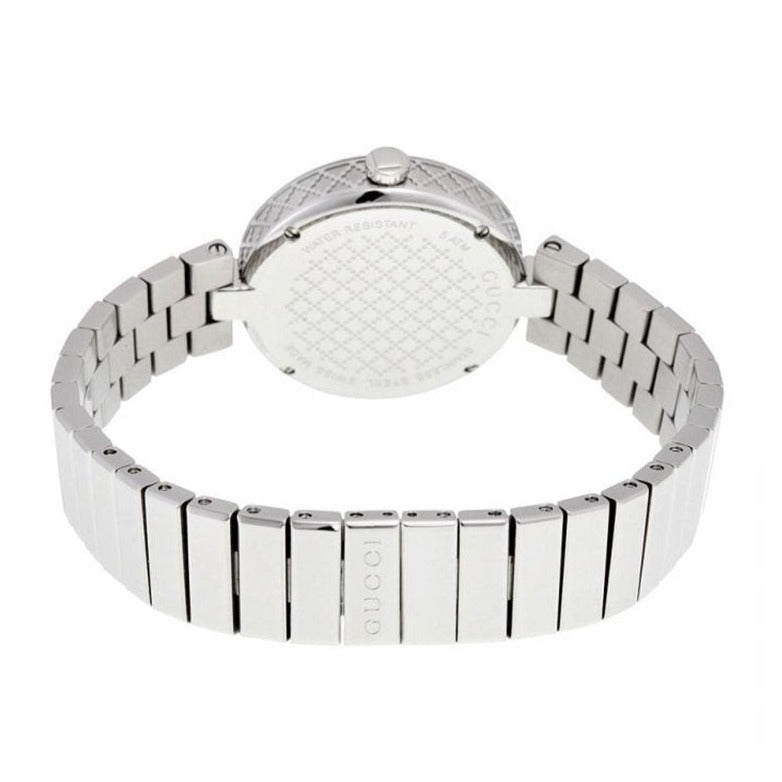  Shop Authentic Gucci Diamantissima Quartz White Dial Silver Steel Strap Watch For Women - YA141402 - Luxxuri