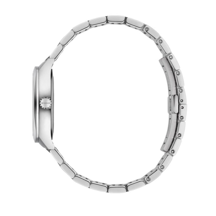  Shop Authentic Gucci GG2570 White Dial Silver Steel Strap Watch For Women - YA142502 - Luxxuri
