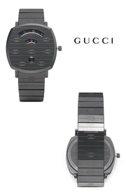  Shop Authentic Gucci Grip Quartz Grey Dial Grey Steel Strap Watch For Men - YA157429 - Luxxuri