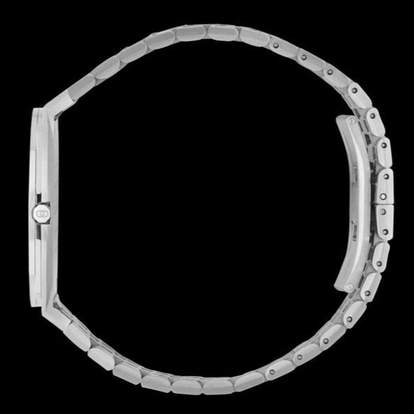  Shop Authentic Gucci 25H Quartz Silver Dial Silver Steel Strap Watch For Women - YA163402 - Luxxuri