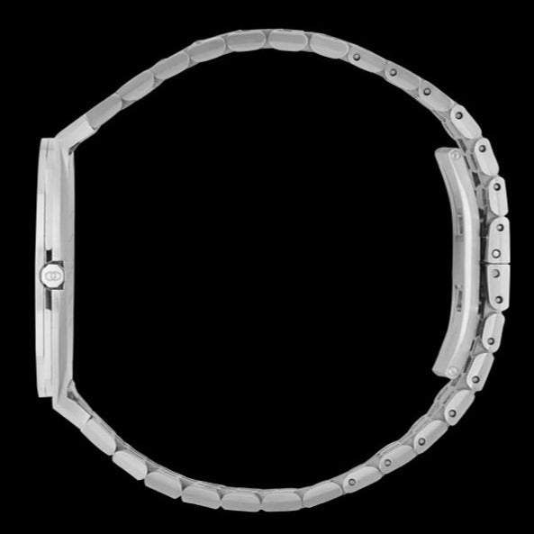  Shop Authentic Gucci 25H Quartz Silver Dial Silver Steel Strap Unisex Watch - YA163407 - Luxxuri