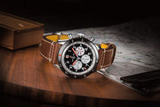  Shop Authentic Breitling Super Avi B04 Chronograph GMT 46 Mosquito Black Dial Brown Leather Strap Watch for Men - YB04451A1B1X1 - Luxxuri