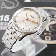  Shop Authentic Mido Baroncelli III Automatic Silver Dial Silver Steel Strap Watch For Women - M7600.4.10.1 - Luxxuri