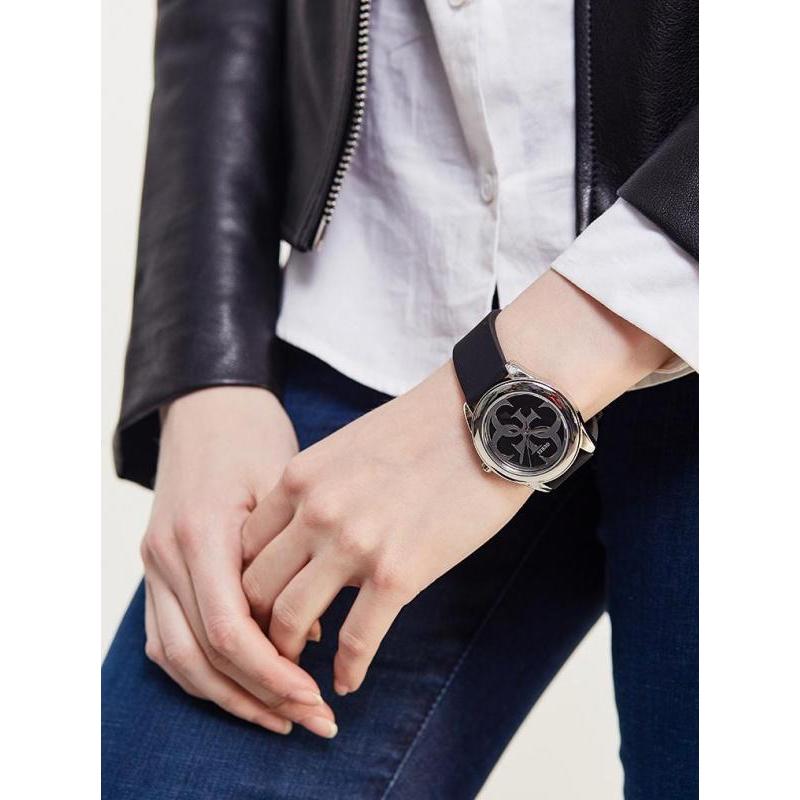  Shop Authentic Guess G-Twist Quartz Black Dial Black Silicone Strap Watch For Men  - W0911L8 - Luxxuri