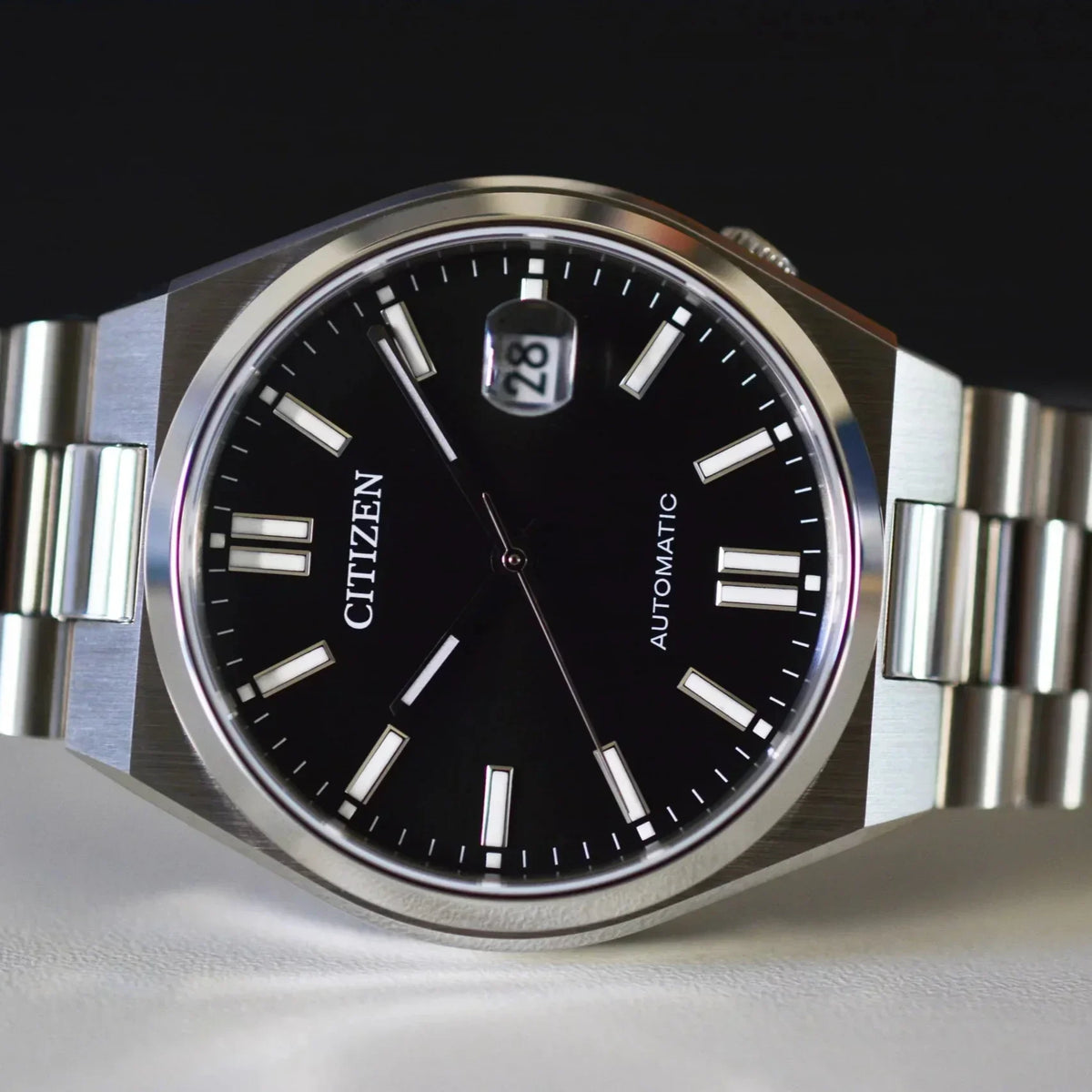  Shop Authentic Citizen Tsuyosa Automatic Black Dial Silver Steel Strap Watch For Men - NJ0150-81E - Luxxuri