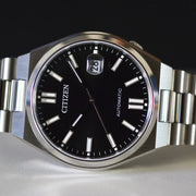  Shop Authentic Citizen Tsuyosa Automatic Black Dial Silver Steel Strap Watch For Men - NJ0150-81E - Luxxuri