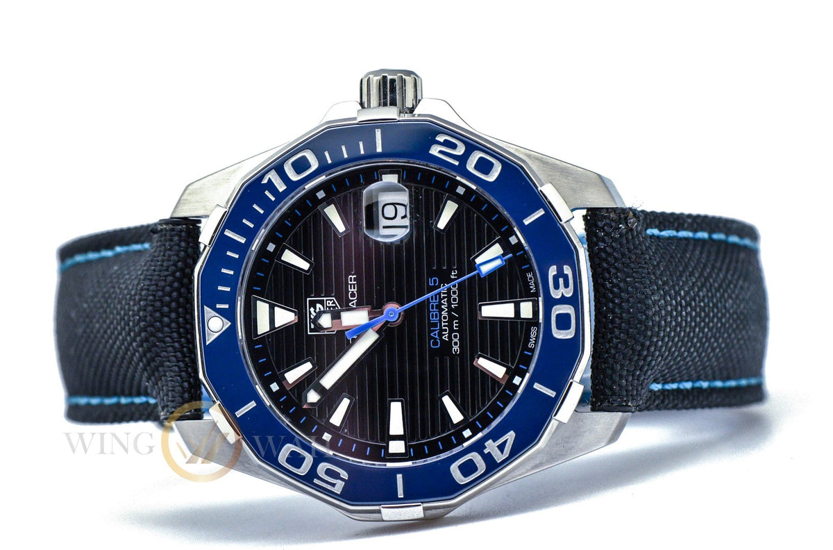  Shop Authentic Tag Heuer Aquaracer Blue Dial Watch for Men - WAY211B.FC6363 - Luxxuri