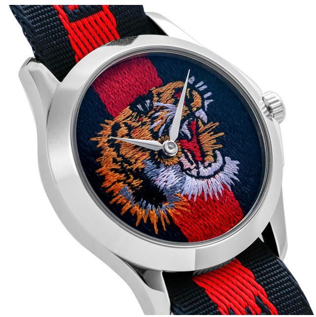  Shop Authentic Gucci G Timless Le Marche Des Merveilles Blue & Red Dial Blue & Red Nylon Strap Unisex Watch  - YA126495 - Luxxuri