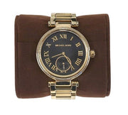  Shop Authentic Michael Kors Skylar Black Dial Gold Steel Strap Watch for Women - MK5989 - Luxxuri