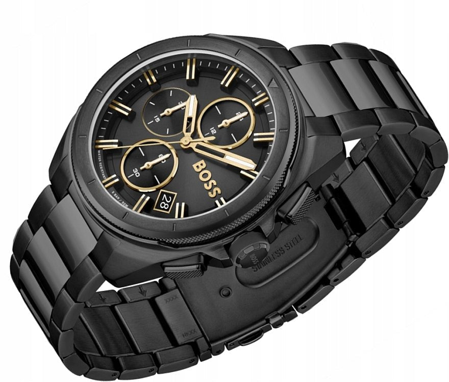  Shop Authentic Hugo Boss Volane Black Dial Black Steel Strap Watch for Men - 1513950 - Luxxuri