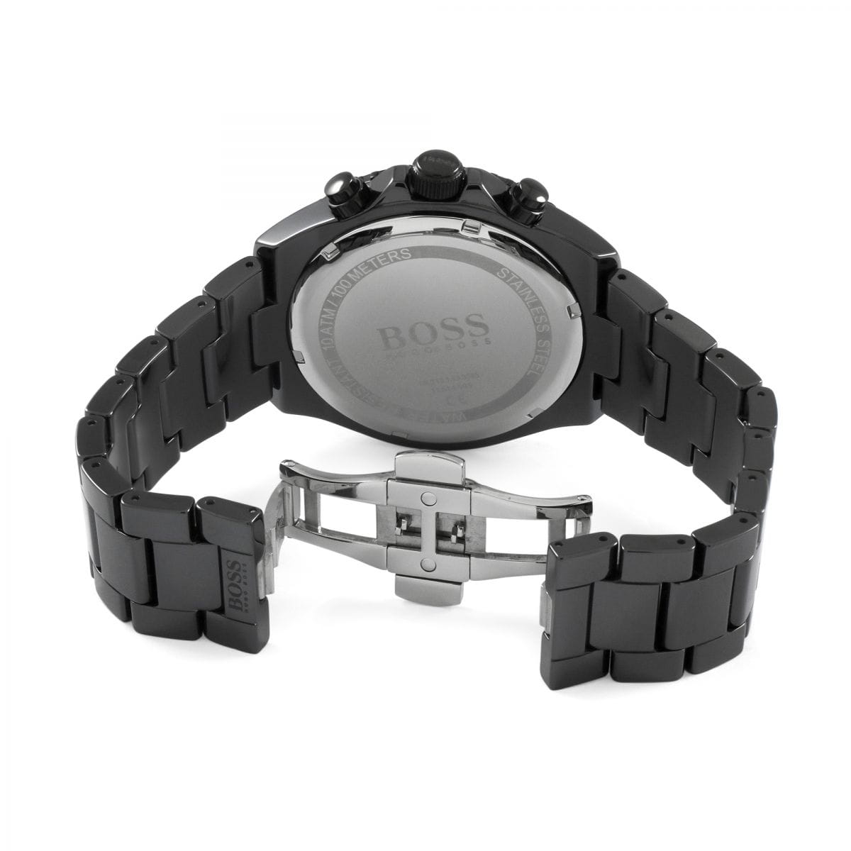  Shop Authentic Hugo Boss Ocean Edition Navy Blue Dial Black Steel Strap Watch for Men - 1513743 - Luxxuri