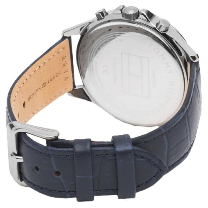  Shop Authentic Tommy Hilfiger Ari Quartz Diamonds Blue Dial Blue Leather Strap Watch for Women - 1781979 - Luxxuri