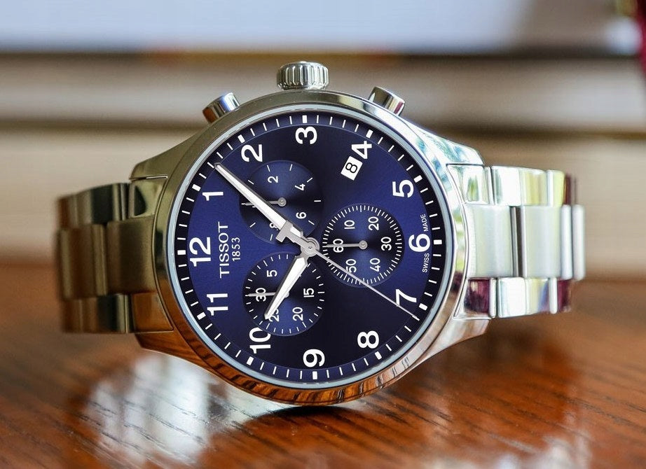  Shop Authentic Tissot T Sport Chrono XL Classic Blue Dial Silver Steel Strap Watch For Men - T116.617.11.047.01 - Luxxuri