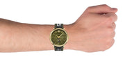  Shop Authentic Versace V-Circle Quartz Green Dial Green Leather Strap Watch for Men - VEBQ01519 - Luxxuri