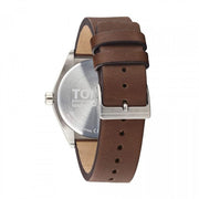  Shop Authentic Tommy Hilfiger Monogram Pop Quartz Silver Dial Brown Leather Strap Watch For Men - 1791772 - Luxxuri