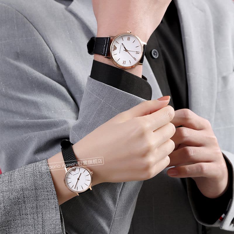  Shop Authentic Emporio Armani Kappa Quartz White Dial Black Leather Strap Watch For Men - AR80015 - Luxxuri