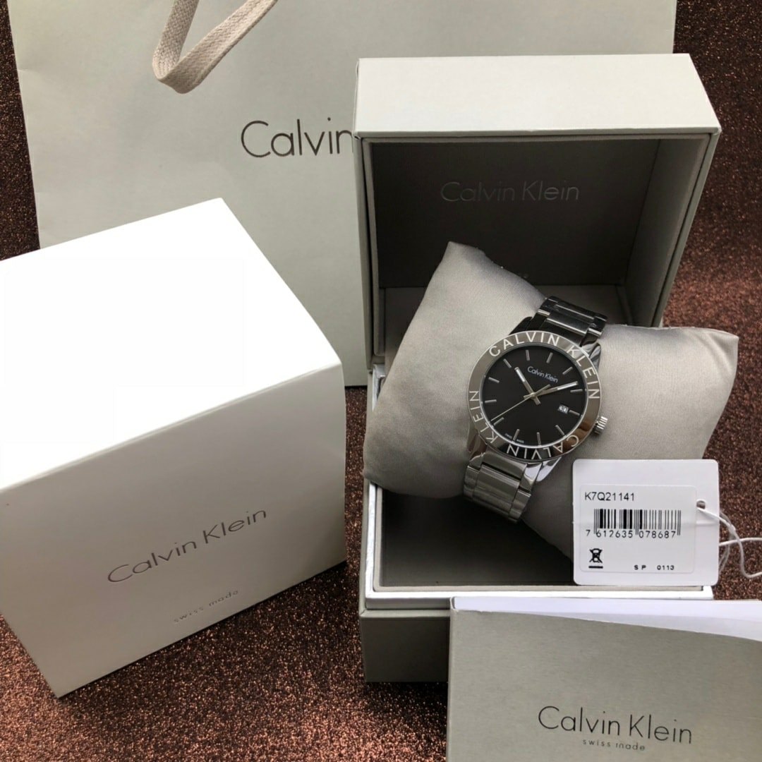  Shop Authentic Calvin Klein City Black Dial Silver Steel Strap Watch for Men - K7Q21141 - Luxxuri