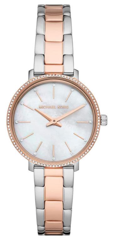  Shop Authentic Michael Kors Pyper Quartz Mother of Pearl White Dial Two Tone Steel Strap Watch For Women - MK1066 - Luxxuri