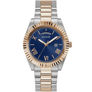  Shop Authentic Guess Quartz Blue Dial Two Tone Steel Strap Watch For Men - GW0265G12 - Luxxuri