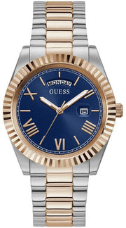  Shop Authentic Guess Quartz Blue Dial Two Tone Steel Strap Watch For Men - GW0265G12 - Luxxuri