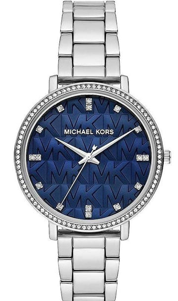  Shop Authentic Michael Kors Pyper Blue Dial Silver Steel Strap Watch For Women - MK4671 - Luxxuri