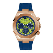  Shop Authentic Guess Empire Analog Quartz Lime Green Dial Blue Silicon Strap Watch for Men - GW0583G3 - Luxxuri