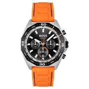  Shop Authentic Hugo Boss Energy Chronograph Quartz Black Dial Orange Rubber Strap Watch For Men - 1513970 - Luxxuri