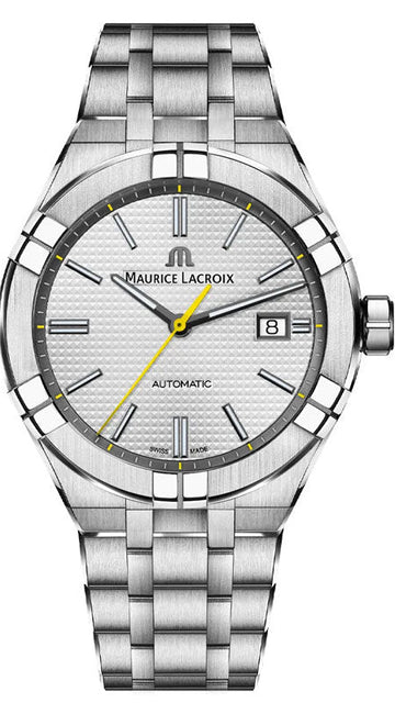  Shop Authentic Maurice Lacroix Aikon Automatic Grey Dial Silver Steel Strap Watch For Men - AI6008-SS00F-231-A - Luxxuri