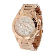  Shop Authentic Marc Jacobs Rock Chronograph Rose Gold Dial Rose Gold Steel Strap Watch for Women - MBM3156 - Luxxuri