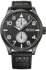  Shop Authentic Hugo Boss Aeroliner Maxx Quartz Black Dial Black Nylon Strap Watch For Men - HB1513086 - Luxxuri