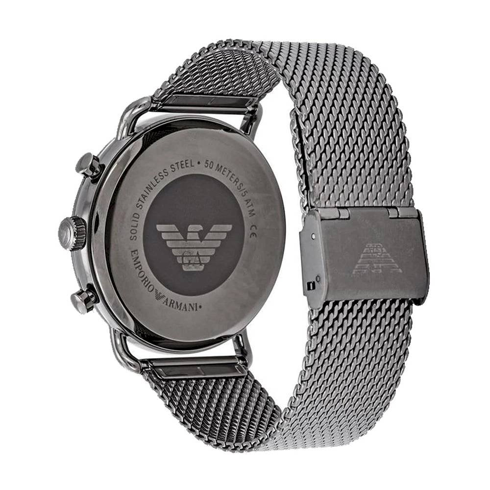  Shop Authentic Emporio Armani Aviator Brown Dial Grey Mesh Bracelet Watch For Men - AR11141 - Luxxuri