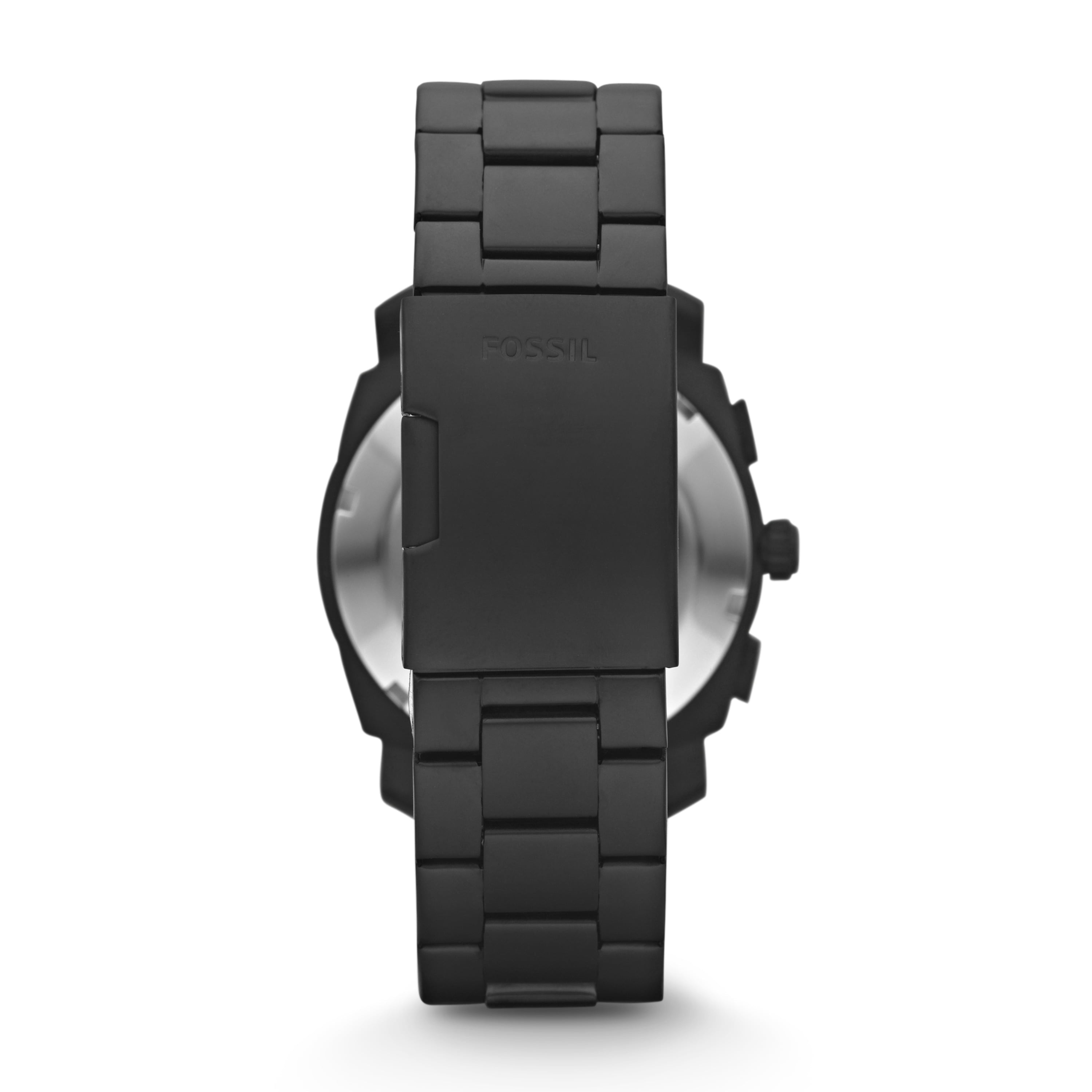  Shop Authentic Fossil Machine Chronograph Black Dial Black Steel Strap Watch for Men - FS4552 - Luxxuri