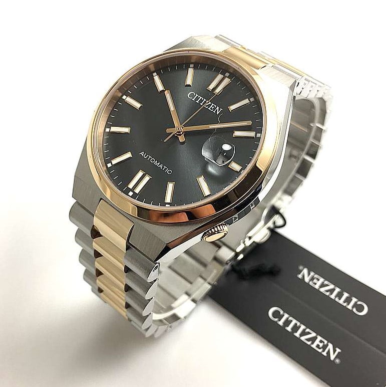  Shop Authentic Citizen Tsuyosa Automatic Grey Dial Two Tone Steel Strap Watch For Men - NJ0154-80H - Luxxuri