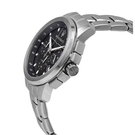  Shop Authentic Maserati Successo Chronograph Black Dial Silver Steel Strap Watch For Men - R8873621001 - Luxxuri