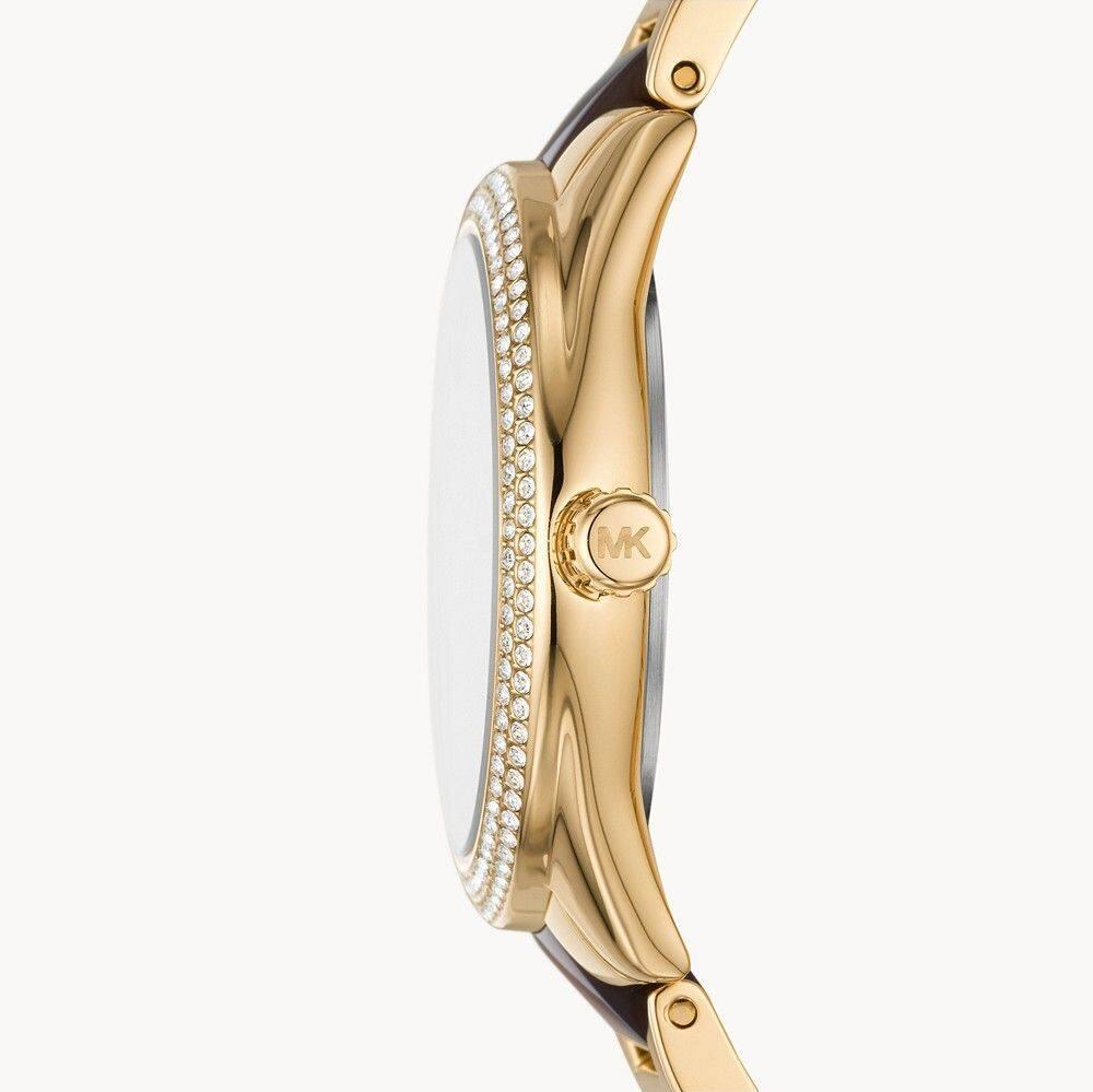  Shop Authentic Michael Kors Janelle Chronograph Gold Dial Two Tone Steel Strap Watch For Women - MK7133 - Luxxuri