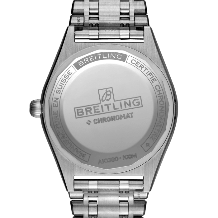  Shop Authentic Breitling Chronomat Automatic 36 White Dial Silver Steel Strap Watch for Women - A10380101A2A1 - Luxxuri