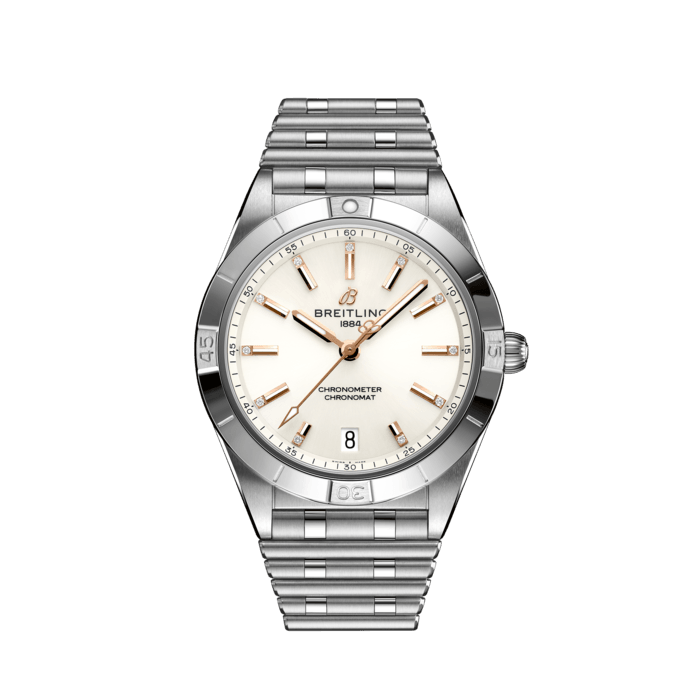  Shop Authentic Breitling Chronomat Automatic 36 White Dial Silver Steel Strap Watch for Women - A10380101A2A1 - Luxxuri