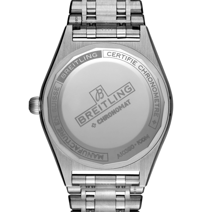  Shop Authentic Breitling Chronomat Automatic 36 Blue Dial Silver Steel Strap Watch for Women - A10380101C1A1 - Luxxuri