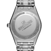  Shop Authentic Breitling Chronomat Automatic 36 Blue Dial Silver Steel Strap Watch for Women - A10380101C1A1 - Luxxuri